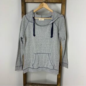 Ocean Drive Gray Hooded Women's Top Size L